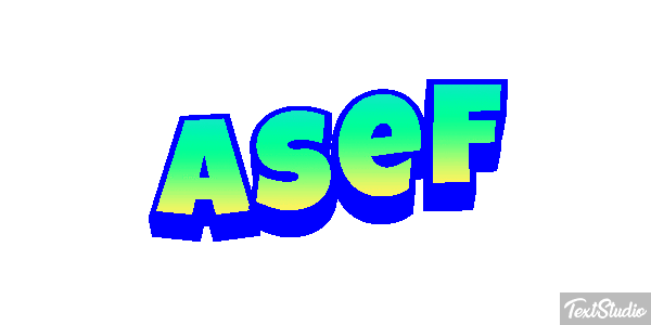 Asef Text effect