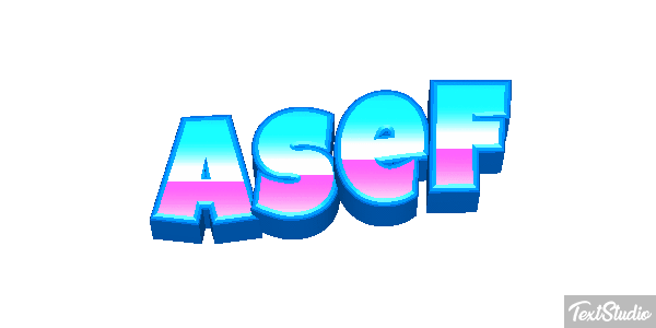 Asef Text effect