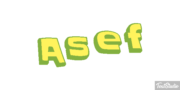 Asef Text effect