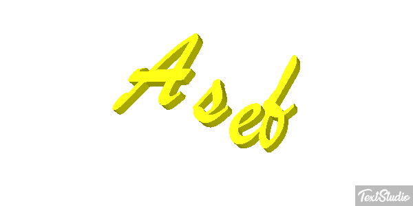 Asef Text effect