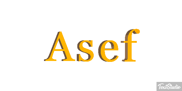 Asef Text effect