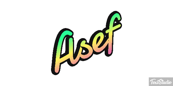Asef Text effect