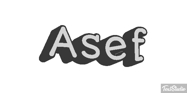 Asef Text effect