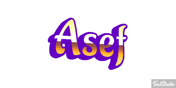 Asef Text effect
