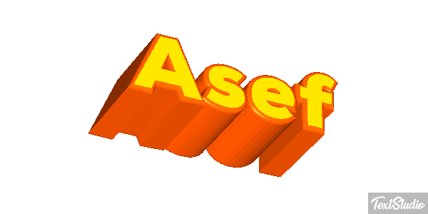 Asef Text effect
