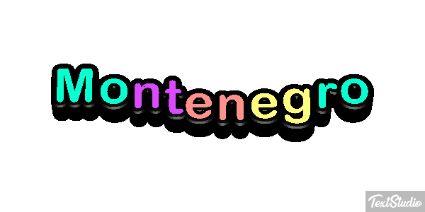 Montenegro Text effect