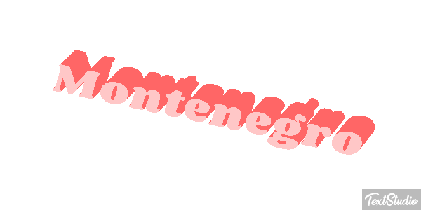 Montenegro Text effect