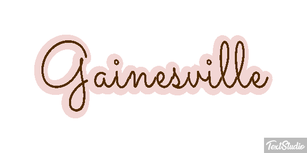 Gainesville Текстовый эффект