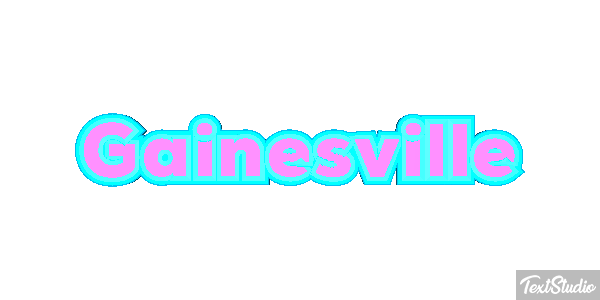 Gainesville Текстовый эффект