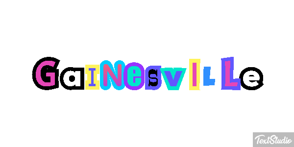 Gainesville Текстовый эффект