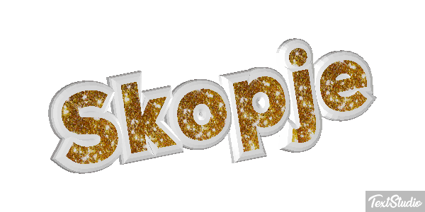 Skopje Efekt tekstowy
