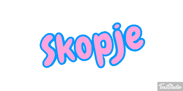 Skopje Efekt tekstowy