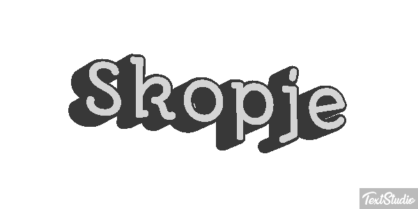 Skopje Efekt tekstowy