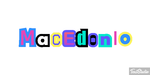 Macedonio Effetto testo