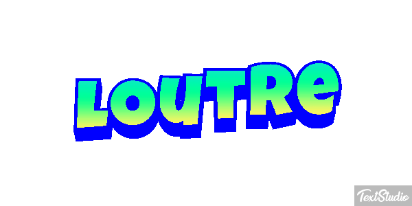 Loutre Efeito do texto