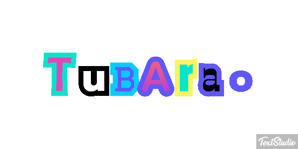 Tubarão Efeito do texto