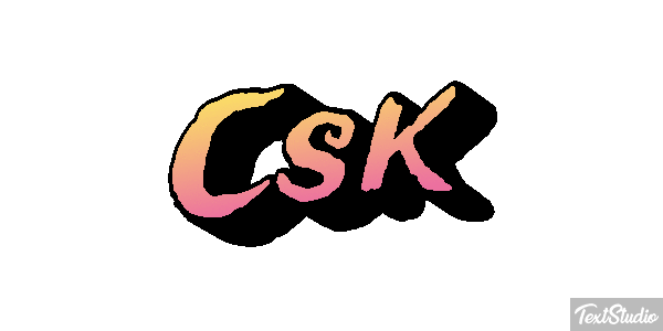 Csk Text effect
