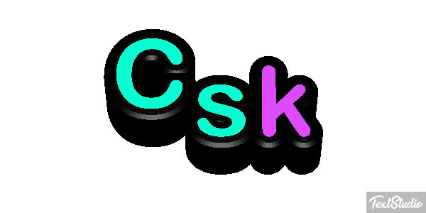 Csk Text effect