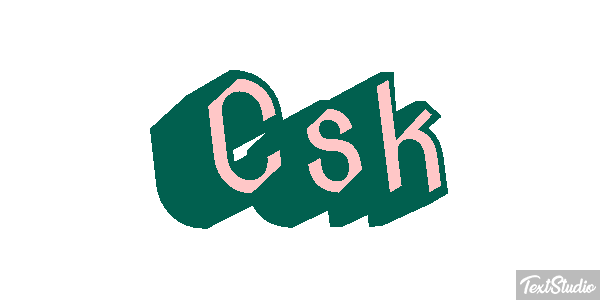 Csk Text effect