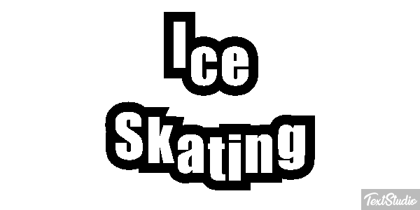 Ice Skating Text effect