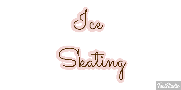 Ice Skating Text effect