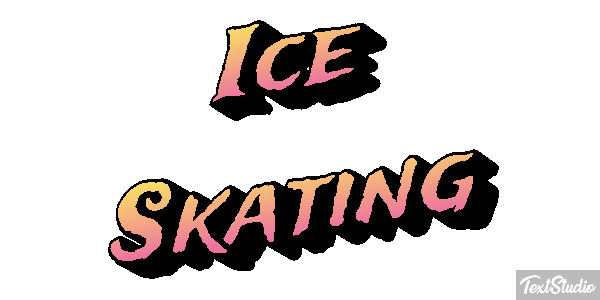 Ice Skating Text effect