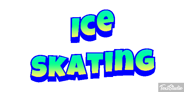 Ice Skating Text effect