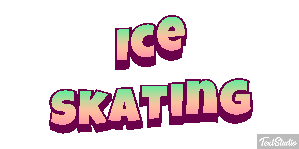 Ice Skating Text effect