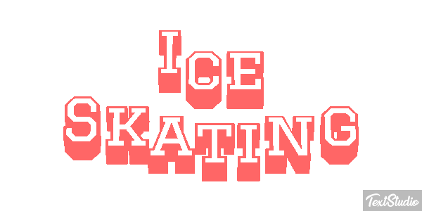 Ice Skating Text effect