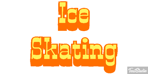 Ice Skating Text effect