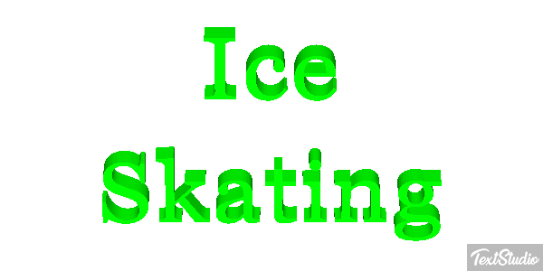 Ice Skating Text effect