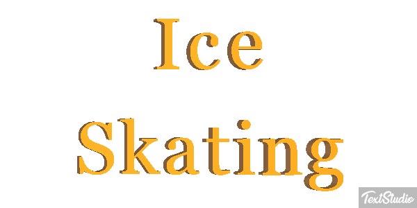 Ice Skating Text effect
