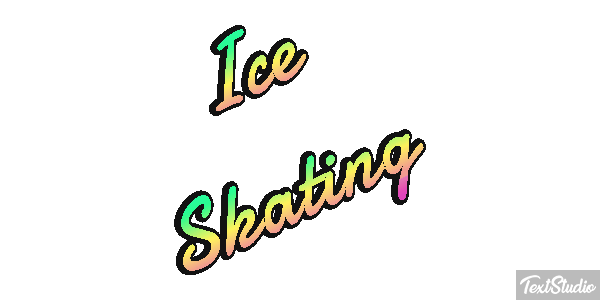 Ice Skating Text effect