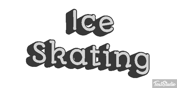 Ice Skating Text effect
