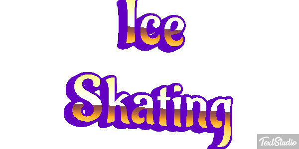 Ice Skating Text effect