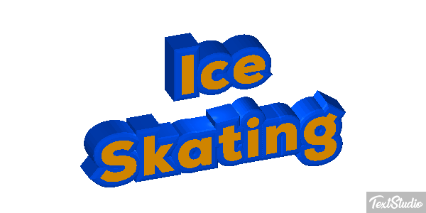 Ice Skating Text effect