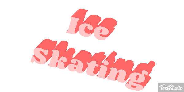 Ice Skating Text effect