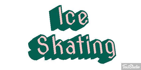 Ice Skating Text effect