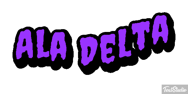 Ala Delta Efecto de texto