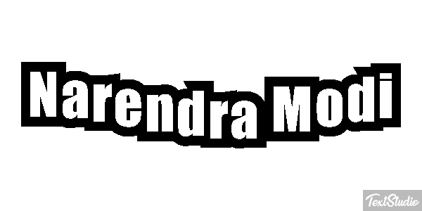 Narendra Modi Text effect