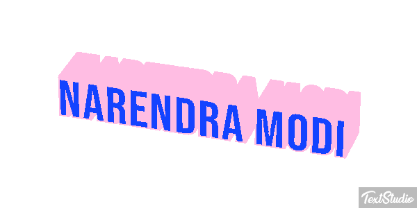 Narendra Modi Text effect