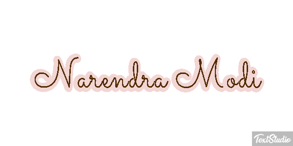 Narendra Modi Text effect