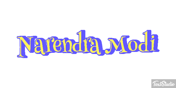 Narendra Modi Text effect