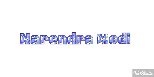 Narendra Modi Text effect