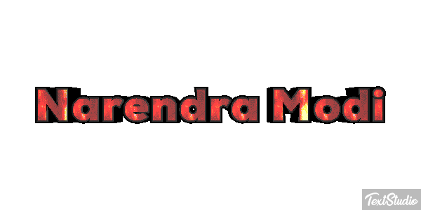 Narendra Modi Text effect