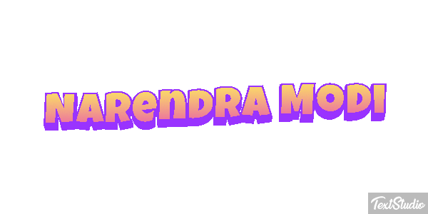 Narendra Modi Text effect