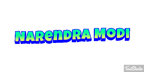 Narendra Modi Text effect