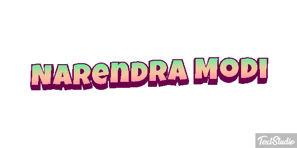 Narendra Modi Text effect