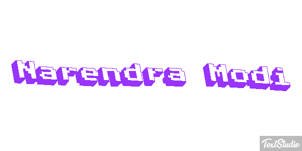 Narendra Modi Text effect