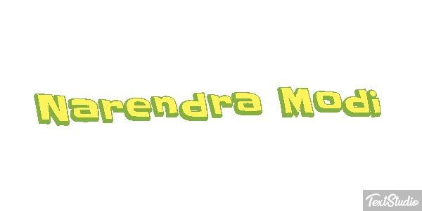 Narendra Modi Text effect